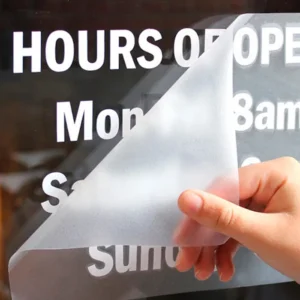 Custom cut vinyl decal lettering in by same day