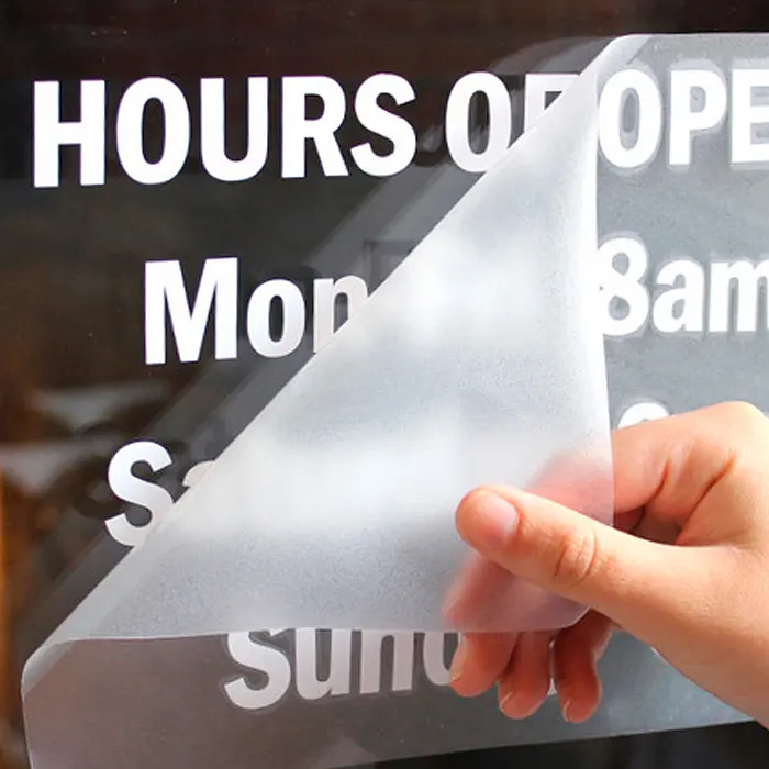 Custom cut vinyl decal lettering in by same day