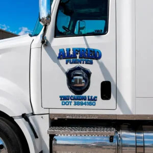 Refelective USDOT Number Vinyl Decal Commercial Truck Sticker